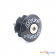 Якорь Neco C2861C BK для вилки 1 1/8", карбоновая крышка, болт из нерж.стали, вес- 21,5г, черный