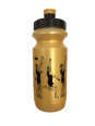 Фляга 0,6 Green Cycle WORKOUT с большим соском, golden nipple/ black cap/ golden bottle