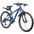 Велосипед NOVATRACK 24" EXTREME, алюм.рама 13" синий, 21-скор, TY200/EF41/TZ500, диск.торм.STG